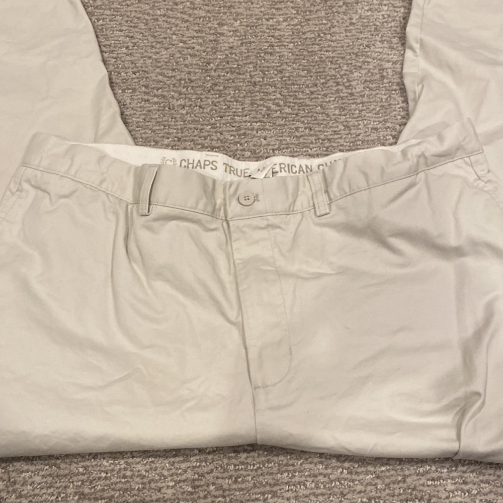 Chaps True American light khaki pants 40x30 Men’s - Picture 2 of 4